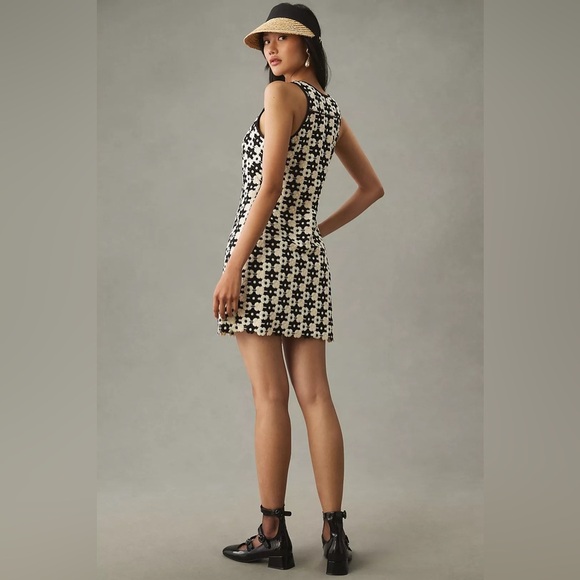 Maeve V-Neck Crochet Shift Dress - Picture 3 of 8